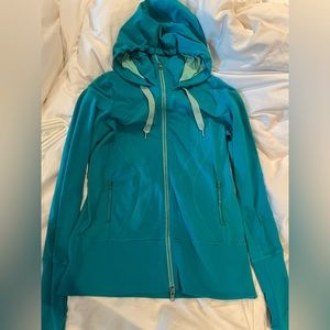 Sz 8 Dark Teal Lululemon Zip Up